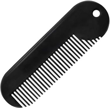 Cabilock Bartkamm aus Zinklegierung Robuster Haarstylingkamm Tragbares Haaraccessoire Kompakter Bartpflegekamm für Männer Geeignet zum Kämmen und Stylen von Bart und Haaren