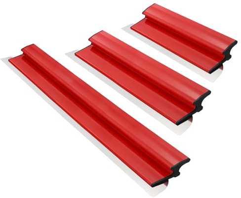 QUARKZMAN 40/60/80cm Espátula para Alisar Paneles de Yeso, Juego de Espátulas Planas con Mango en Z para Papel Pintado, Herramienta de Construcción para Decoración de Paredes con Amplia Área