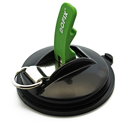 Dofix 2er Set Saugnapf mit Haken Saughaken bzw. Saughalter zur leichten Befestigung ohne Bohren Saugnapfhalterung bis zu 12kg inkl. 2 SHaken für Haushalt und Camping