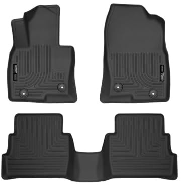 Husky Liners Weatherbeater Floor Mats | Fits 2017 - 2025 Mazda CX-5 | Front & 2nd Row, 3-pc Black - 95641