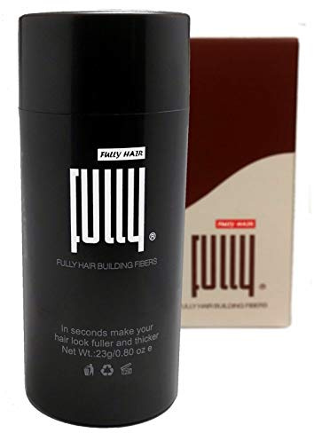 FULLY Hair Fibers – Schütthaar zur Haarverdichtung – 23g (Dunkelbraun) | Streuhaar bei lichtem Haar – Kaschieren in Sekunden für volles Haar