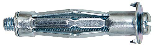 Upat Hohlraumdübel UH 4x45 S, Linsenkopf, 50 Stück, Der starke Hohlraumdübel aus Metall mit metrischem Innengewinde und Schraube für ein mehrfaches Lösen und Befestigen des Anbauteils.