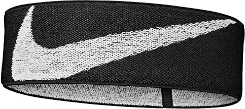 Nike Logo Knit Elastic Headband Black/White