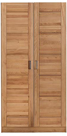 Möbel-Store24 Kleiderschrank Türen Holz Kernbuche-massiv Natur geölt 2-türig Tollo