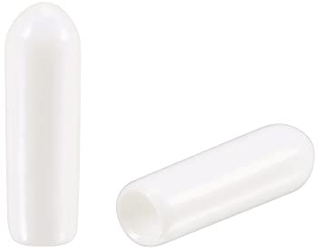 uxcell 100pcs Round Rubber End Caps 1/8(3mm) White Vinyl Cover Screw Thread Protectors