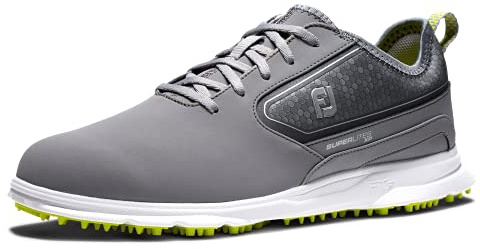 FootJoy Herren Superlites Xp Golfschuh, Grau/Weiß/Limette, 40 EU