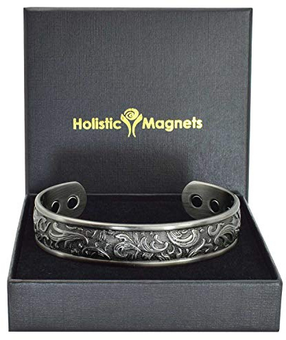 Holistic Magnets® Magnetisches Armband Damen Kupfer Armband (Anlauffarbenfrei) Originelle Geschenkideen für Frauen Handgelenk Gelenkheilung Armband–PP (L: Handgelenk 19,5-22,5cm)