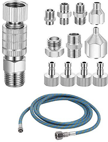 Airbrush Adapter Set, Quick Release Airbrush Adapter Kit, Nylon Geflochtener , für Kompressor und Airbrush