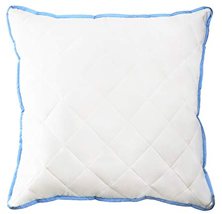 Mister Sandman Microfaserkissen 40x40, Dekokissen, Sofakissen, Füllkissen Füllung: 100% Polyester, Kissen, Kopfkissen und Schlafkissen aus Mikrofaser, Waschbar, weiß-blau