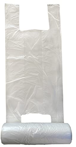 IMBALLAGGI 2000-10 Rotoli di Sacchetti di Plastica con Manici 22x50 cm per Alimenti - 110 Buste ogni rotolo per un totale di 1100 Sacchetti per Frutta e Verdura