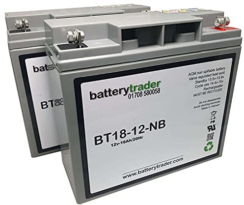 BatteryTrader® battery compatible with APC SMART UPS 1500VA USB and serial Computer back up 12v 18ah batteries