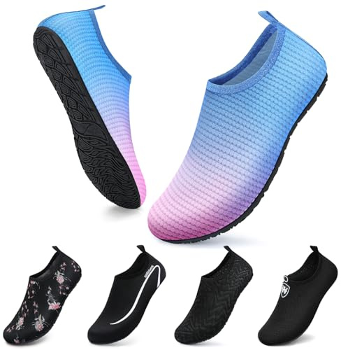 Swim Water Shoes Aqua Socks Barefoot for Sea Beach Swimming Shoes Pool Ladies Women Mens