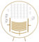 1.5M Arche Ballon Ronde,Cercle Ballon Arche,Arche Ballon Metal,Structure Arche Ballon Ronde,Support Toile de Fond Rond,Support D'arche Ballon,Kit Arche Ballon,Arche de Ballon Structure