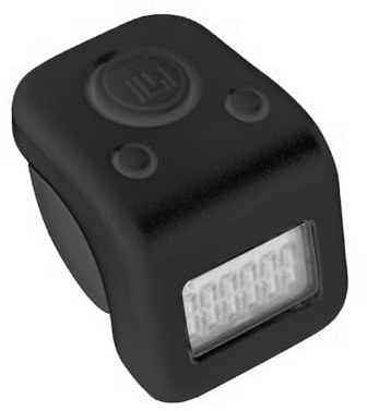 LEEINTO Wasserdichter Handzählzähler, 6-stelliger Zahlenzähler, Clicker-Zähler, Hand-Digitalzähler, Clicker-Pitches-Zähler