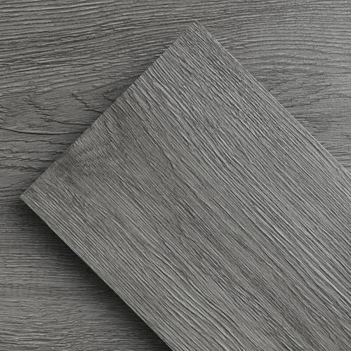 ATOPOSE Vinyl Bodenbelag Diele Holzoptik | Selbstklebende Fußbodenfliesen 18 Dielen 2.51 m² | Dunkel Grau | Wasserdicht und einfache DIY-Verlegung für Wohnzimmer, Badezimmer, Küche, Schlafzimmer