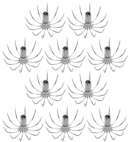 10 x dicke Edelstahl-Stacheldraht-Regenschirmhaken, Meeresangeln, Fischhaken, Tintenfisch, Köderhaken