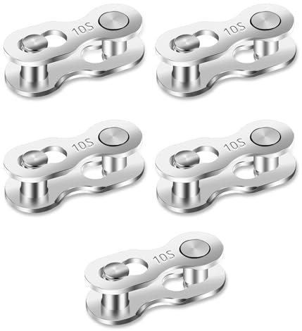 Molain 5 Paar Fahrradkettenglied, Kettenschloss Fahrrad Kettenschloss 10fach Fahrrad Kettenverbinder fahrradkette für 8/9/10 Geschwindigkeit