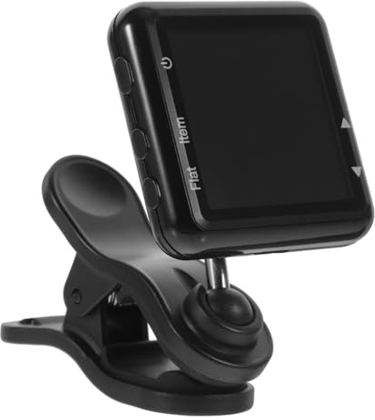 BESTonZON Gitarrenstimmgerät Zum Anclipsen Wiederaufladbar Mit Metronom Kompaktes Elektronisches Clip Tuner Für Klassische Gitarre Ukulele Und Violine