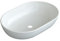 AQUABATOS Vasque à Poser en céramique, Lavabo à Poser pour salle de bain, sans trou de robinetterie ni trop-plein, Lave-mains à Poser en céramique 60 x 42 x 14 cm, sans robinet