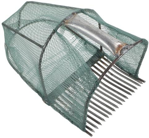 BESPORTBLE Panier Cueilleur De Fruits Bleuets à Dents avec Manche Outil De Jardinage Pratique pour Récolte Douce Et Verger Et Jardin