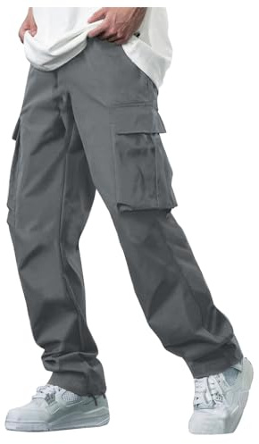 Pantaloni da Lavoro Uomo Pantaloni di Tuta Uomo Pantaloni Yoga Larghi Uomo Jeans da Uomo Stretti Pantaloni Trekking Uomo Elasticizzati Pantaloni con Tasche Laterali Uomo Pantaloni Uomo Economici