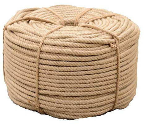 Corda di canapa naturale ad alta resistenza, 50 m, per artigianato, arrampicata, ancoraggio, amaca, corda in sisal per uso nautico, tiragraffi per gatti, tiro alla fune, decorativa e affidabile (28