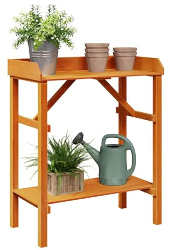 vidaXL Pflanztisch Braun 75 x 40 x 90 cm Massives Kiefernholz