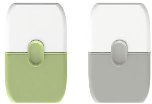 2pcs Dual Head Scraper Tool with Plastic Blades and Metal Edge, Multipurpose Plastic Scraper Non Scratch Scrapers Cleaning Tool for Removing Glass, Windows, Stickers, Labels and Home Use