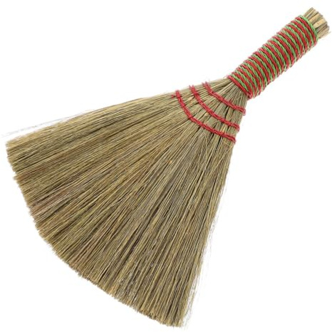 SMASOLO Spazzola Tavolo in Miscanthus Naturale Scopino Mano per Pulizia e Ufficio Resistente e Morbido per Scrivanie Pavimenti e Divani Strumento