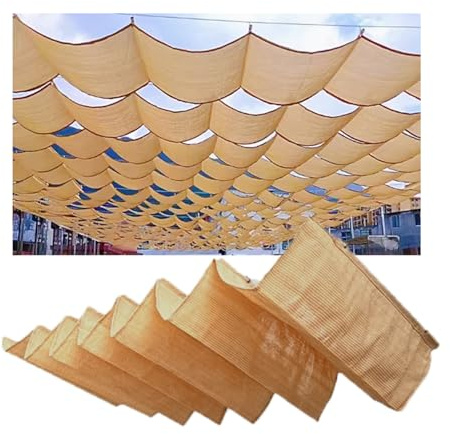 Vela ombreggiante ondulata retrattile 3 x 3 m, protezione UV con kit corda scorrevole, parasole per esterni, patio, giardino, terrazza, impermeabile, facile da installare