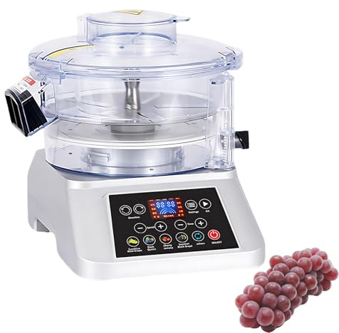 QIUNAOZI Pelador automático de Frutas, utensilio de Cocina Inteligente para Frutas y Verduras, pelador rápido de Bayas, no daña la Pulpa de la Fruta, Apto para Frutas pequeñas, Redondas Silver