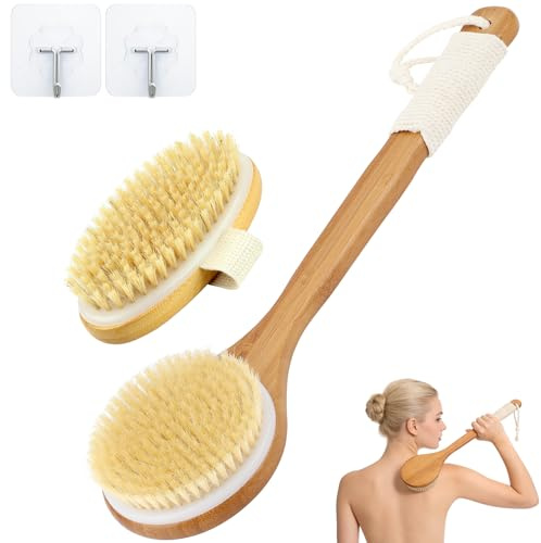 2 st ryggborstar för peeling och massage