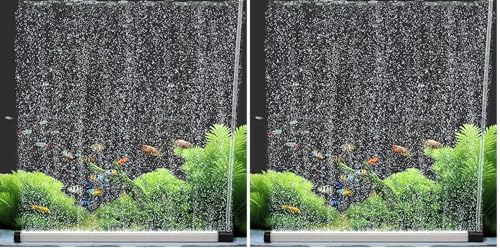 hygger Aquarium Bubble Curtain Wall, Fish Tank Air Bubbler Quiet High Dissolved Oxygen Diffuser Aquarium Air Stone with Air Tubing for Freshwater Saltwater (35cm) (Pack of 2)