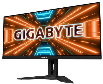 Gigabyte M34WQ WQHD Gaming Monitor - 34 Inch, IPS, 144Hz, 1ms, KVM, FreeSync Premium, HDR 400