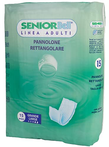 Pannoloni Rettangolari Unisex Per Adulti Anziani Senior Bell Made In Italy Taglia Unica Uomo Donna Senza Barriere Per Incontinenza Dispositivi Protettivi Super Assorbenti (1)