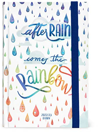 Legami - Kalender 16 Monate Tagesplaner, Medium, 2022/2023, 12 x 18 cm, Thema After Rain, aus FSC®-zertifiziertem Papier, von September 2022 bis Dezember 2023, weißes Papier 80g/m²