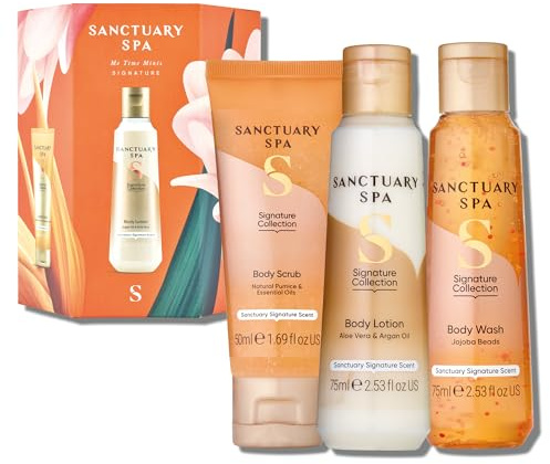 Sanctuary Spa Me Time Minis 200 ml, Vegan Beauty gift, gifts For Women, gift For Her, Birthday gift