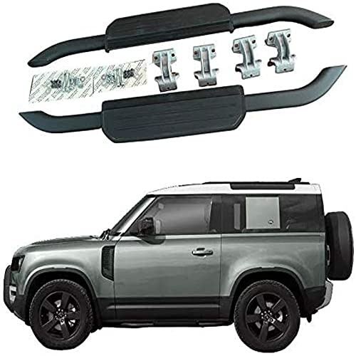 estribo negro para sillas laterales LR Defender 90 L663 2D 2020 2021 2022 de aluminio para proteger las sillas laterales de la barra lateral