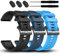 EZMVZKU 22mm Silikon Ersatzarmband für Garmin Fenix 8 47mm/7/7 Pro,QuickFit Armband Kompatibel mit Fenix 6/6 Pro/5/5 Plus/Forerunner 970/965/955/Approach S62/S70/quatix 8/tactix 8 47mm/Descent G2/G1