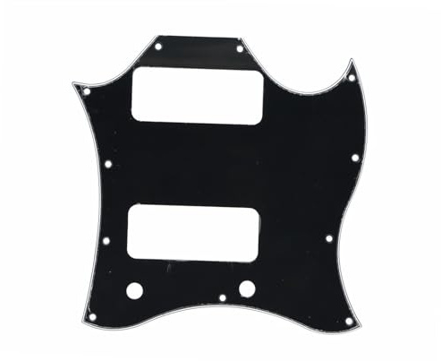 Geeignet Für SG Pickguard Elektrische Gitarre Pickguard Drei-schicht Panel(Bk)