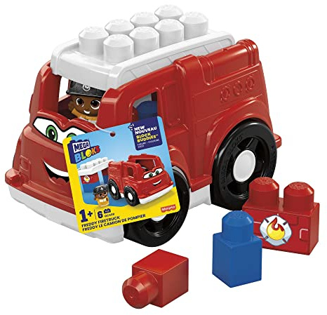 Mega Bloks Camión de Bomberos, Juguete de construcción para niños +1 año (Mattel GCX09)
