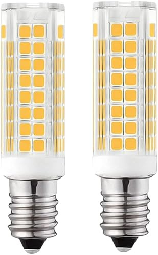 E14 110-130V Screw Base LED Light Bulb 70W Incandescent Bulb Equivalent T3/T4 European Base Replacement for Chandeliers,Turkish Lamp 360° Flicker-Free Non-Dimmable 700LM (Warm White 3000K 2PACK)