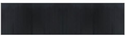 Todiikf Tapis en bambou 100 x 400 cm gris - Tapis antidérapant en bambou naturel et polypropylène robuste - Revêtement de sol résistant pour salon, couloir et cuisine - Tapis naturel décoratif
