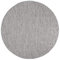 Paco Home Tappeto Per Esterno Balcone Terrazza Tappeto Cucina Monocolore Mélange, Dimensione:80 cm tondo, Colore:Grigio