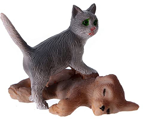 Holyart Animales para el Pesebre: Perro y Gato para belén de 11 cm