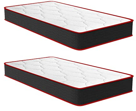 IZTOSS Matelas 90x190 Lot de 2 - Mémoire de Position 7 Zones Confortable