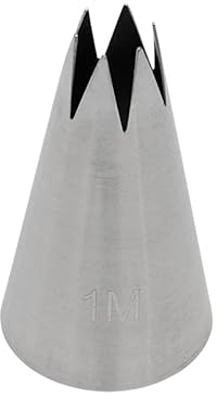 BrandNewCake® Beccuccio Stella Aperta #1M - Acciaio Inox - Beccuccio per Sac à Poche - Decorazioni per Torte - Accessori per Pasticceria