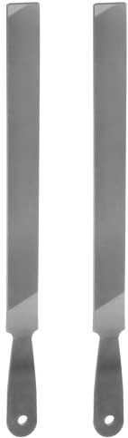 sourcing map 2pcs Farmers Own Files 10 Inch High Carbon Steel Single Cut Flat Hand Rasp File for Deburring and Removing Material