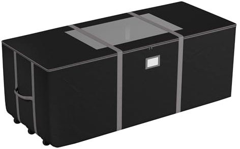 Elf Stor Aufbewahrungstasche für Weihnachtsbaum, Aufbewahrungsbeutel mit Rädern für 3,6 m künstliche Bäume, Verpackung und Umzug, Aufbewahrungsbehälter von Elf Stor (schwarz)