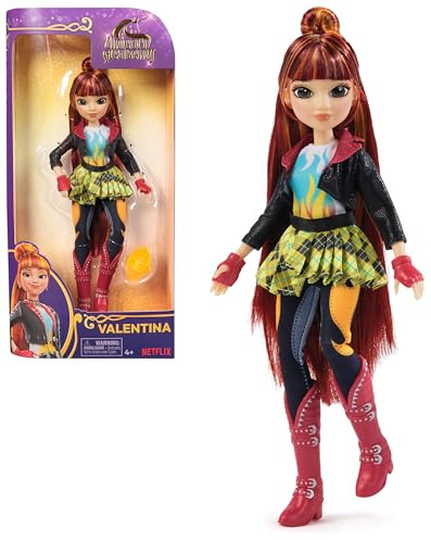 Unicorn Academy, muñeca de Valentina con Cabello con mechas, 5 Accesorios de Moda y Herramienta de Peinado, 24 cm, Juguetes de muñecas y Unicornios para niñas a Partir de 4 años